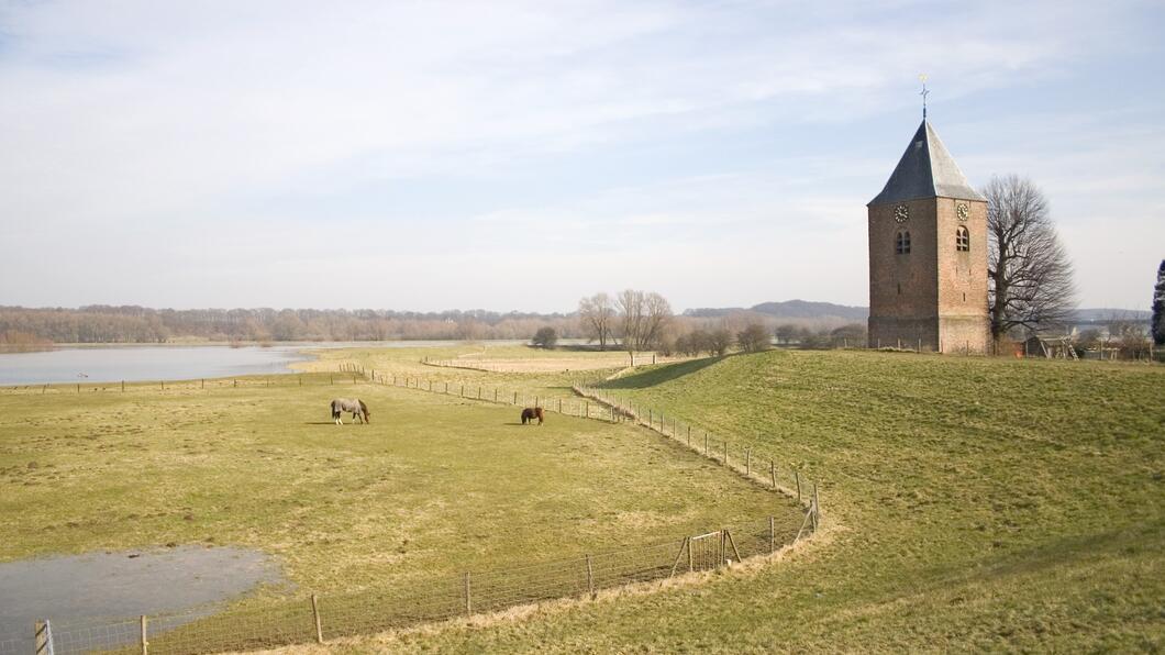 Uitzicht over de dijk