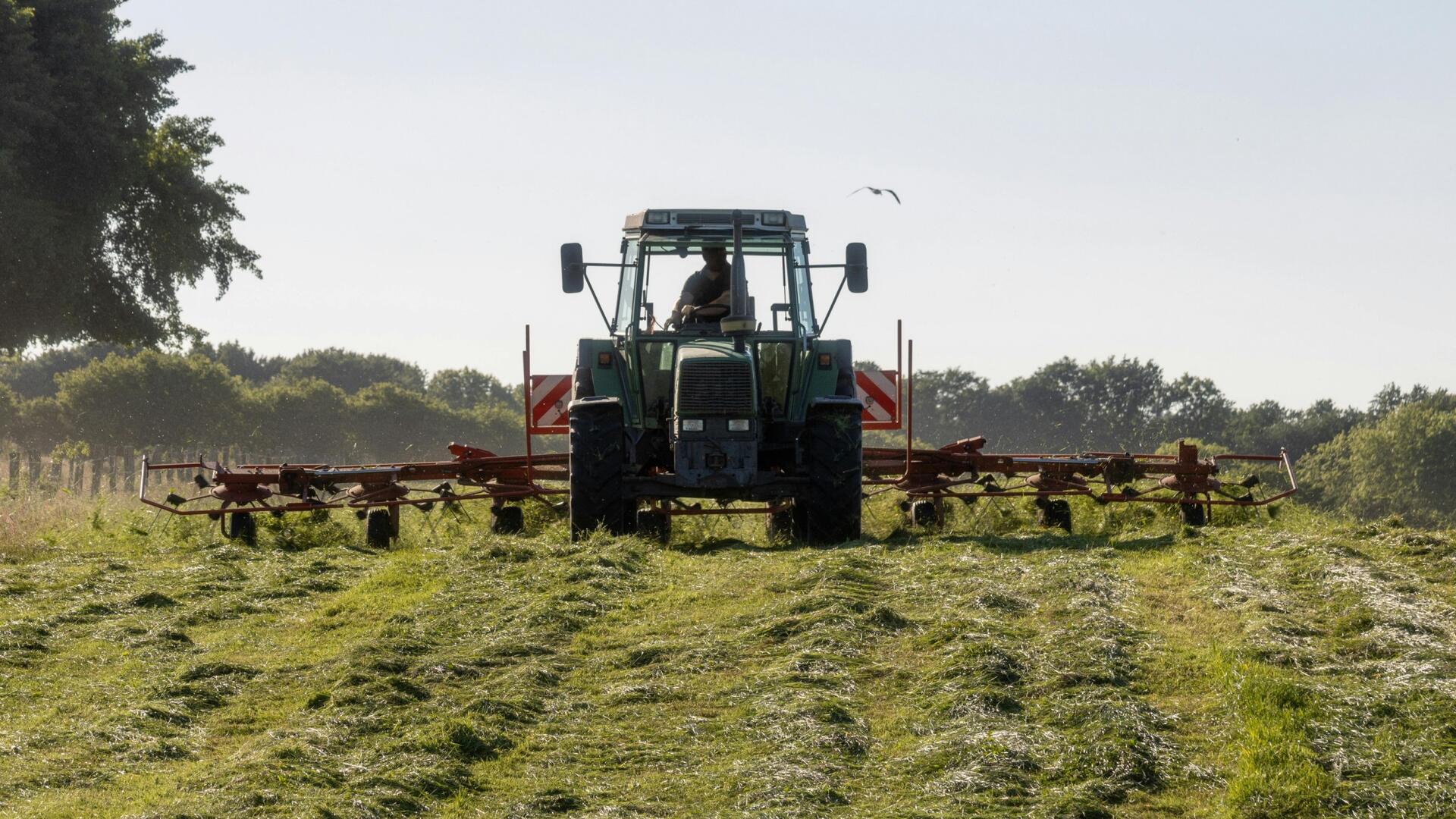 Tractor op het land