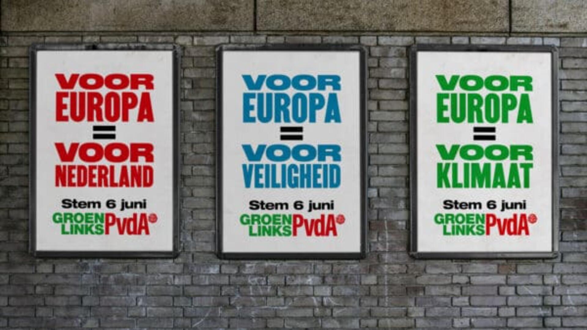 Posters voor europese verkiezingen