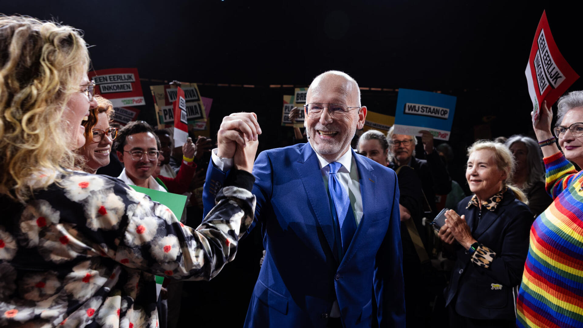 Dochter Wilna schud hand van Timmermans